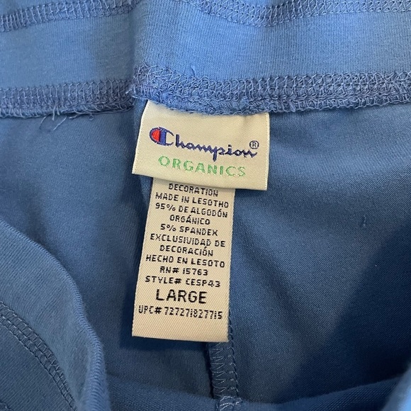 Champion Blue & White Sweatshorts - Picture 7 of 11